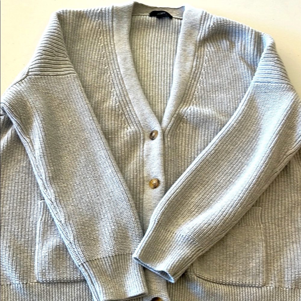 J Crew Cotton Cashmere Cardigan